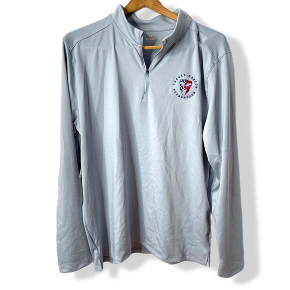 Under Armour Other - Under Armour quarter zip pullover veterans charity XL gray